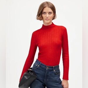 Madewell Alpaca-Blend Mockneck Sweater Size XL